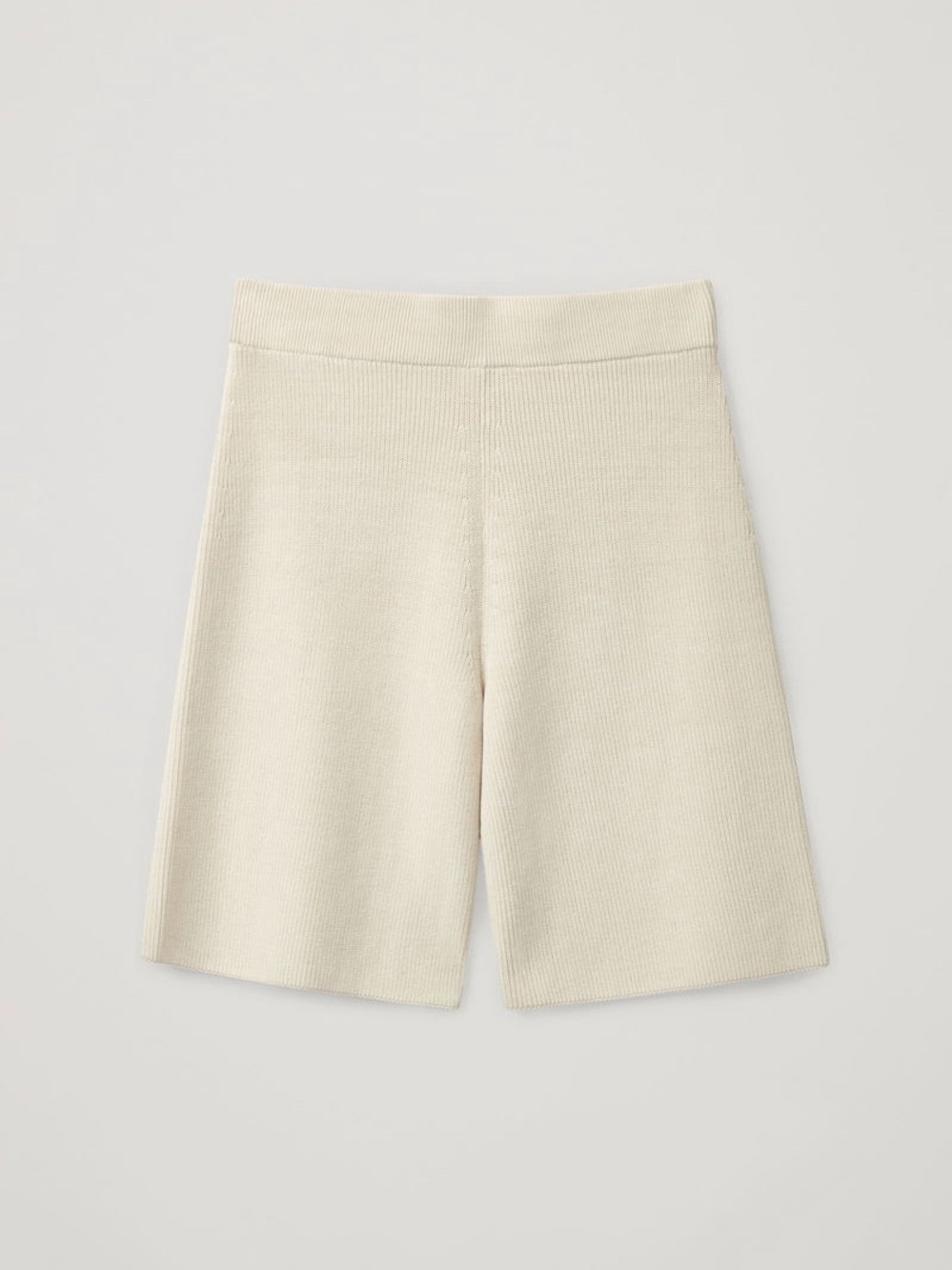 COS Cream Knit Bermuda Shorts